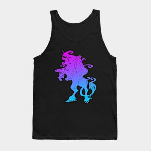 Last Unicorn Blue and Pink Tank Top